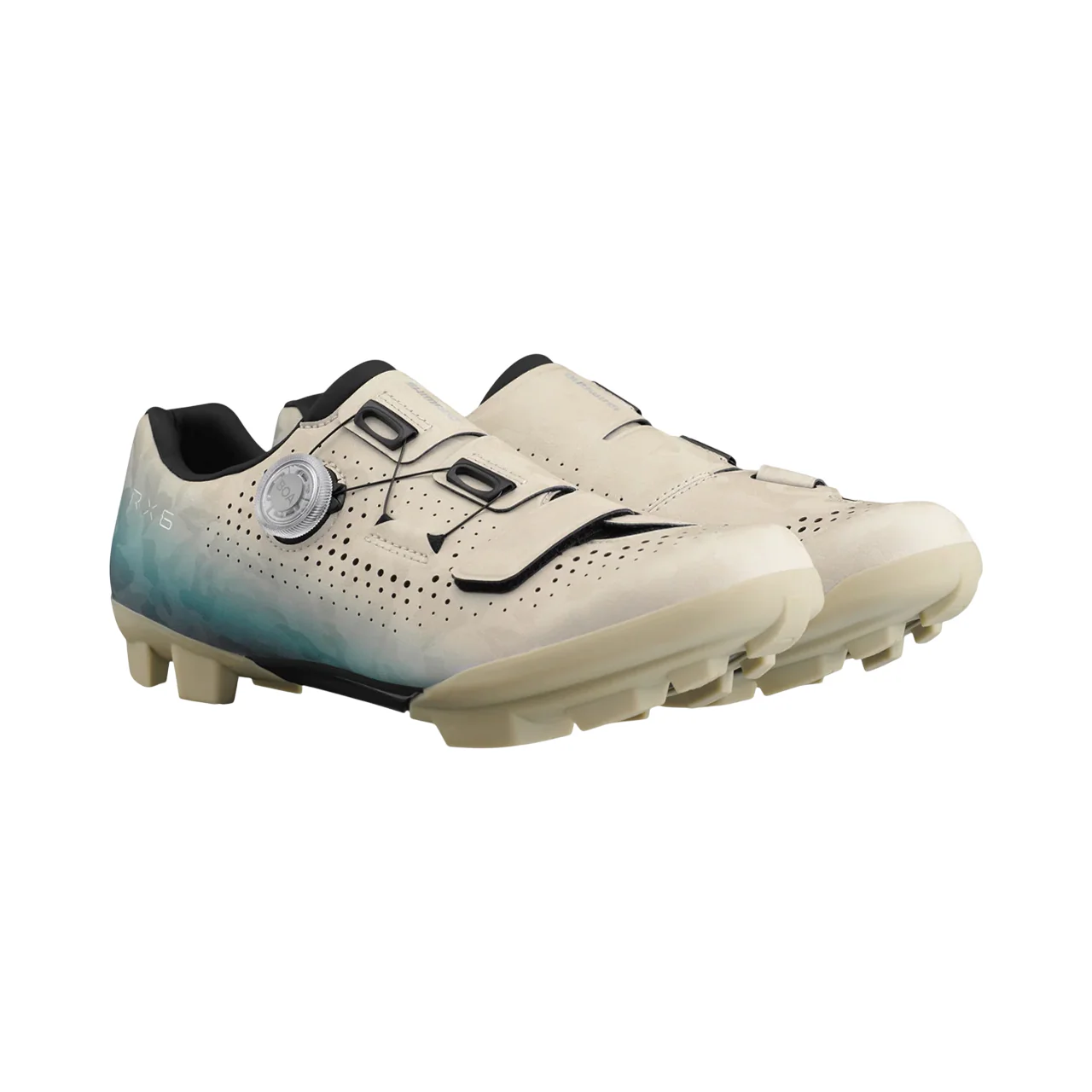 Shimano RX600 SPD Off Road Shoes - Beige-Blue - Image 6