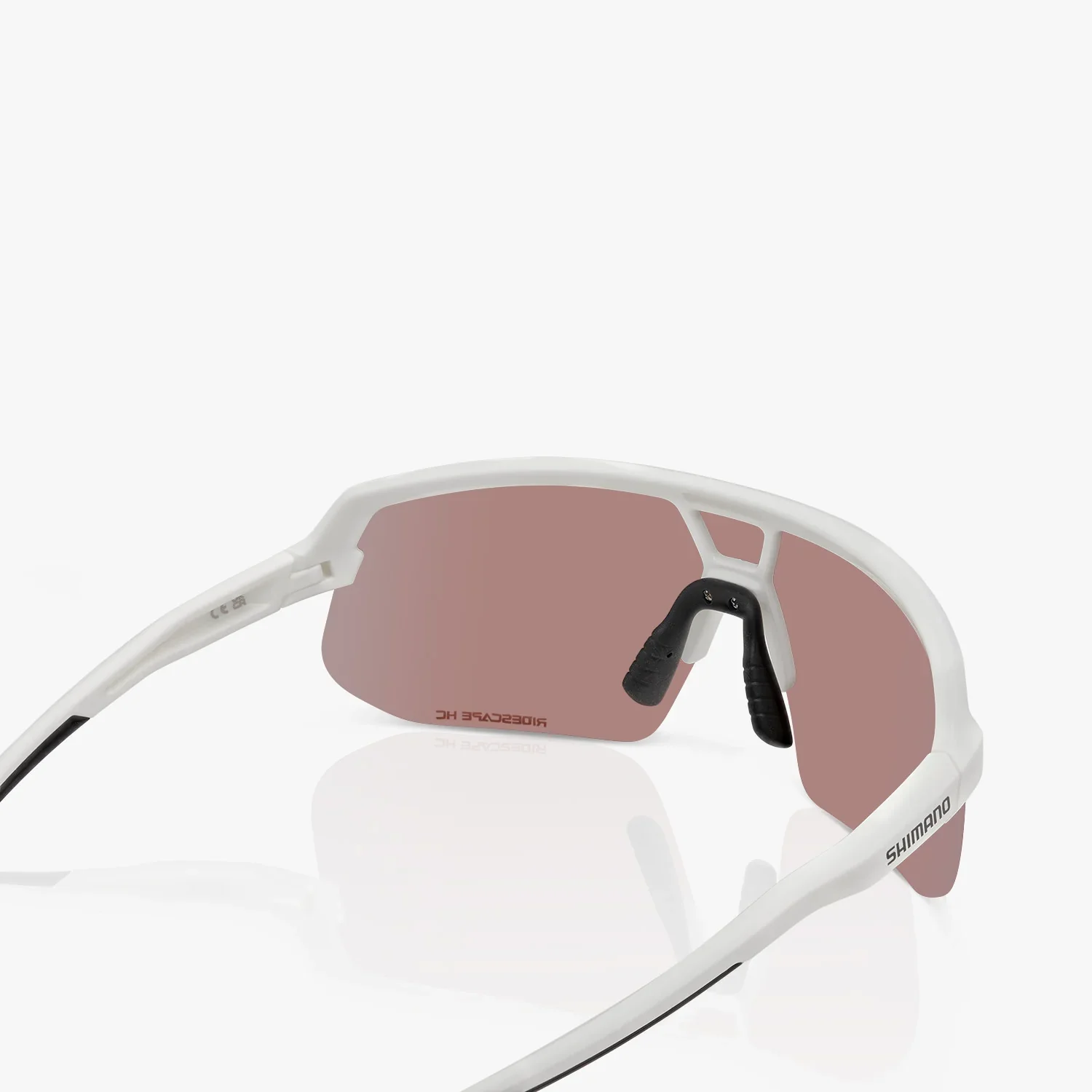 Shimano Twinspark 2 Sunglasses - White - Ridescape High Contrast Lens - Image 4