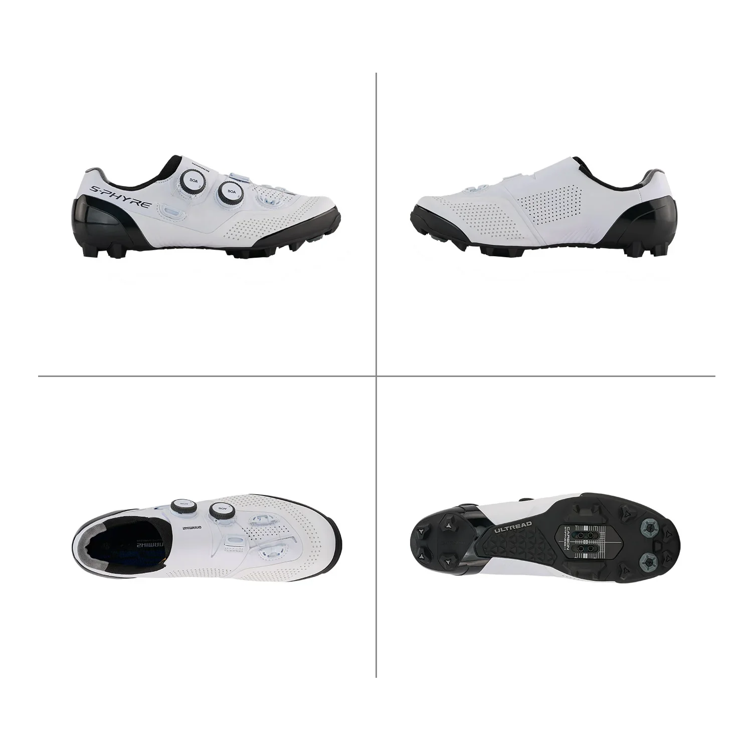 Shimano XC902 S-Phyre SPD XC MTB Shoe - White - Image 3