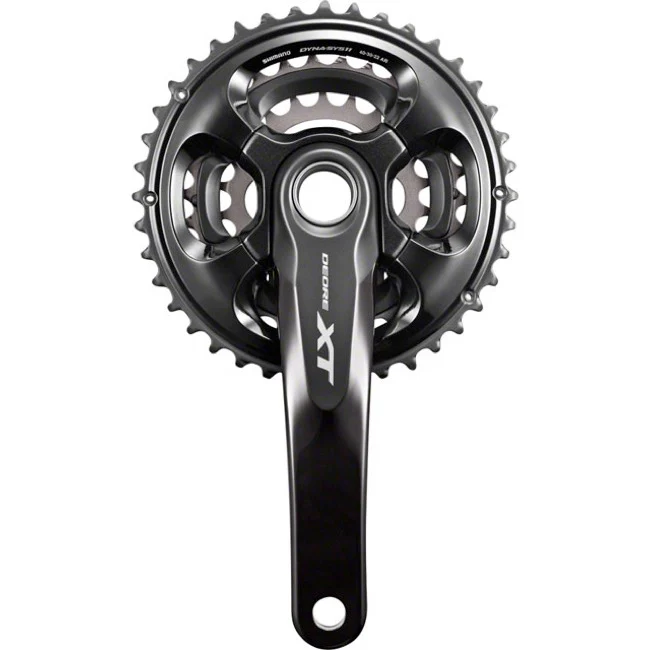 Shimano XT M8000 3x11 Spd Crankset - Black - Image 2