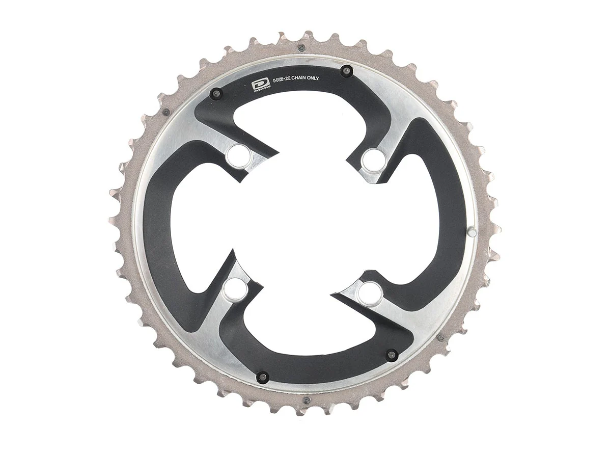 Shimano XTR FCM985 10 Spd Double Chainring - Silver - Image 2