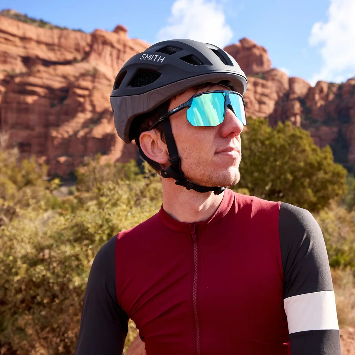 Smith Triad MIPS Road Helmet - Aleck Crash Sensor - Matte Black-Topo - Image 5