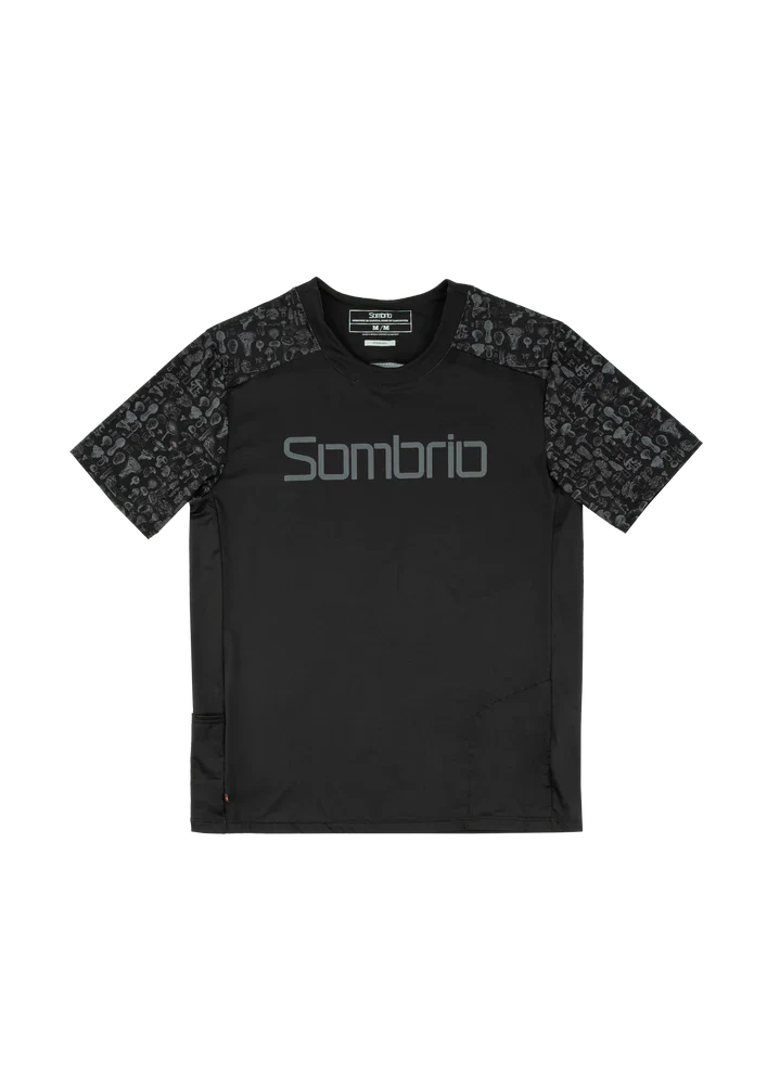 Sombrio Spur 2 Short Sleeve MTB Jersey - Mushroom Black