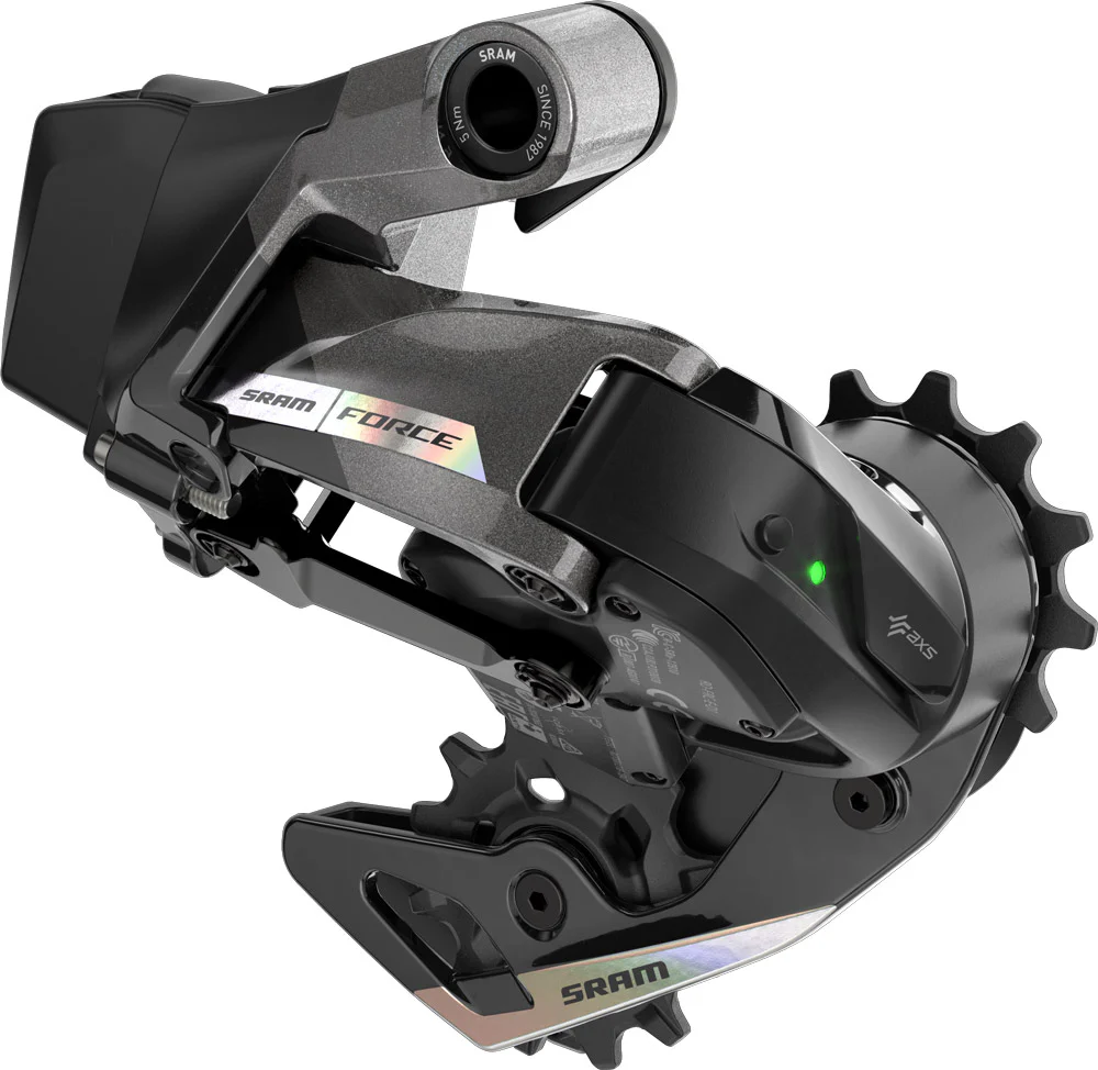 SRAM Force AXS D2 12 Spd Rear Derailleur - Unicorn Gray-Laser Foil - Image 2