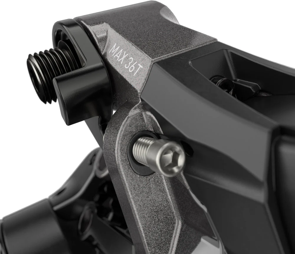 SRAM Force AXS D2 12 Spd Rear Derailleur - Unicorn Gray-Laser Foil - Image 3