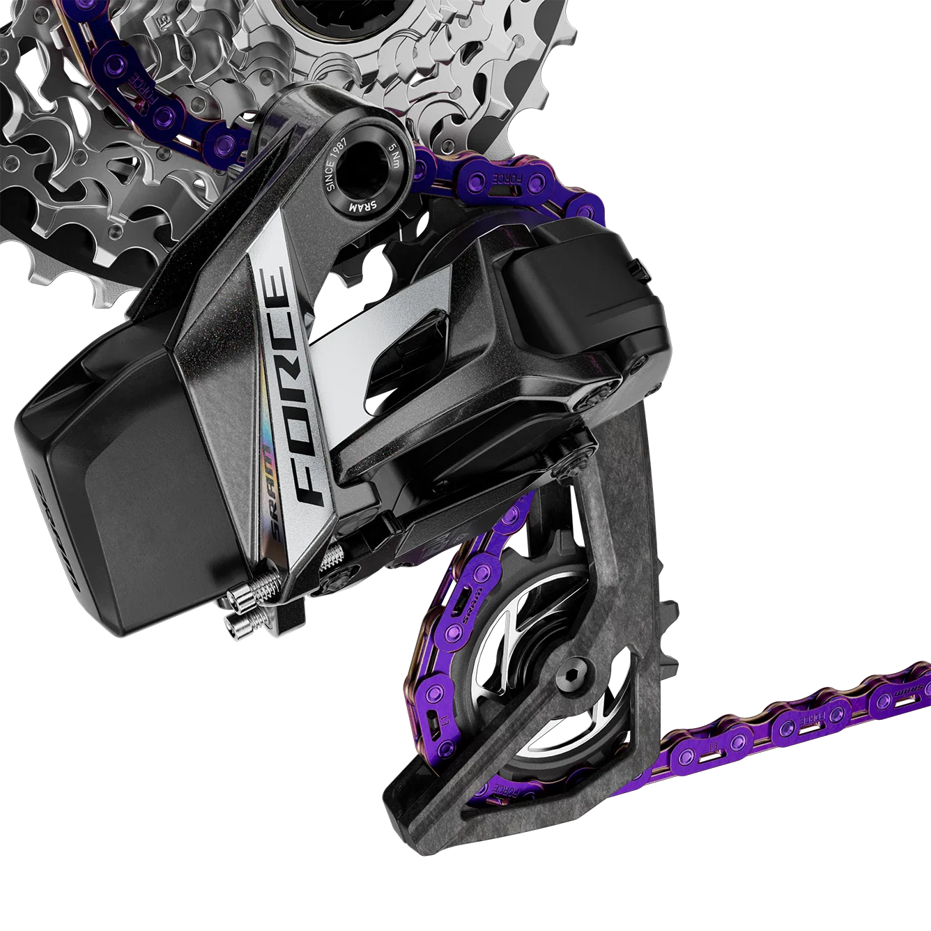 SRAM Force E1 Flattop 12/13 Spd Chain - Purple - Image 2
