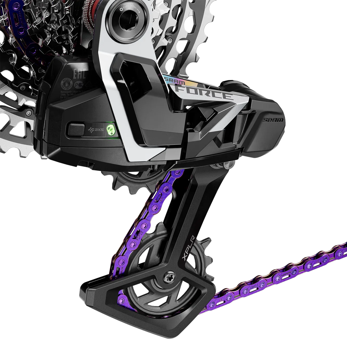 SRAM Force E1 Flattop 12/13 Spd Chain - Purple - Image 3