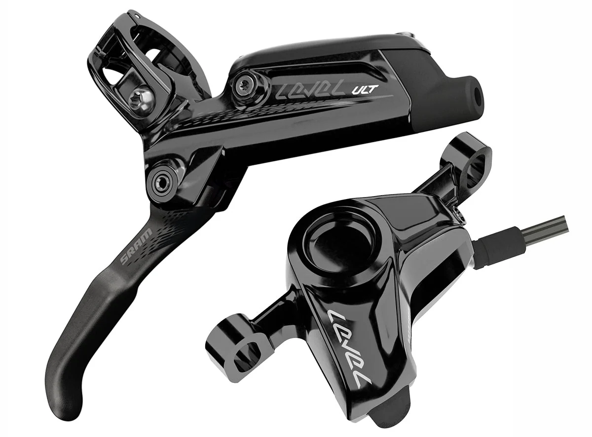 SRAM Level Ultimate Disc Brake - With Ti Hardware - Rear - Anodised Black
