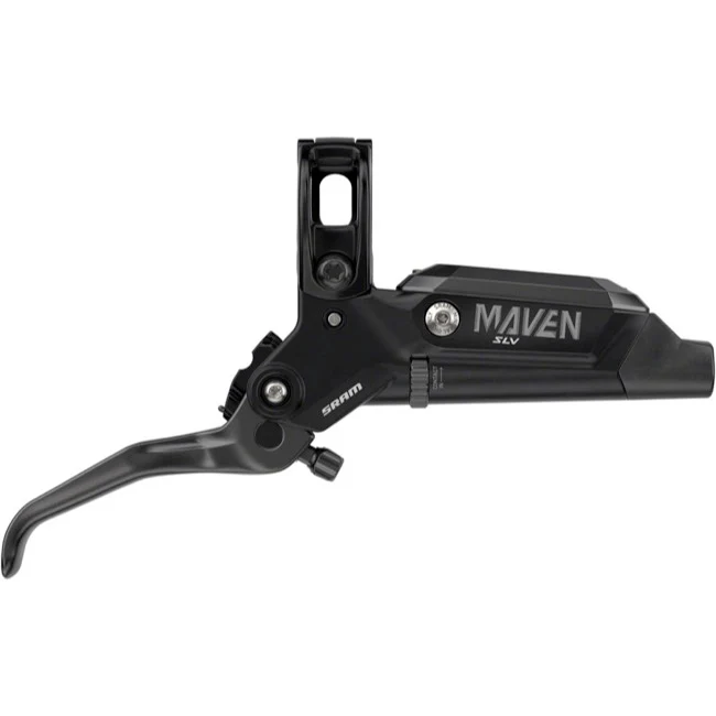 SRAM Maven Silver Stealth 4-Piston Disc Brake and Lever - Rear - Black Ano - Image 2