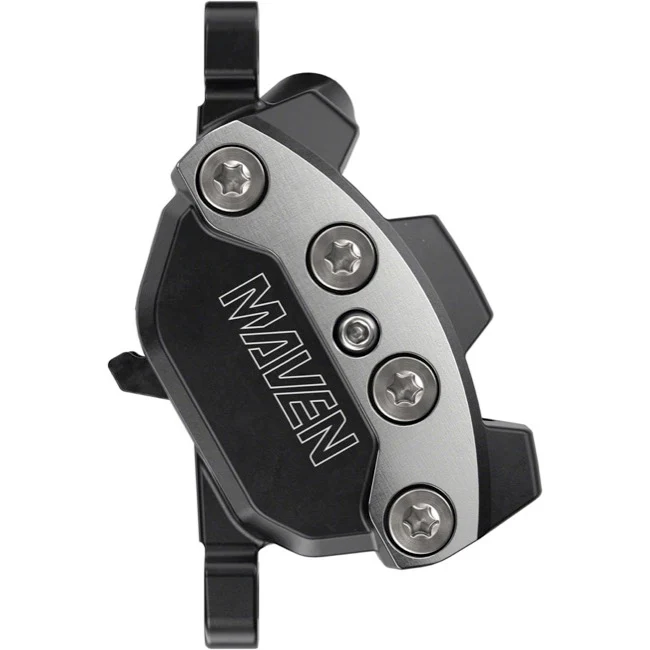 SRAM Maven Ultimate Stealth 4-Piston Disc Brake and Lever - Front - Black-Silver - Image 3
