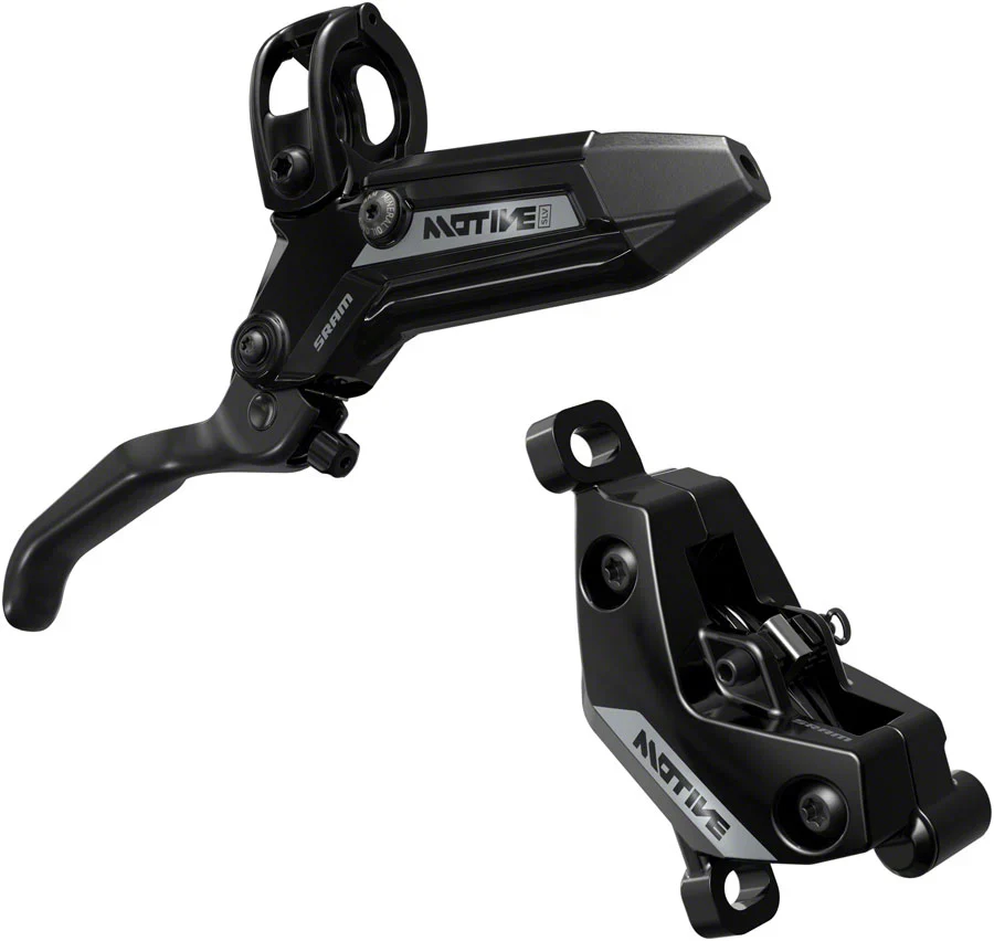 SRAM Motive Silver Disc Brake - Front/Rear - Black Ano