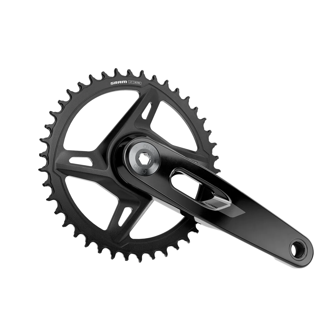 SRAM Rival XPLR E1 DUB Wide 12 Spd Crankset - Black - Image 2