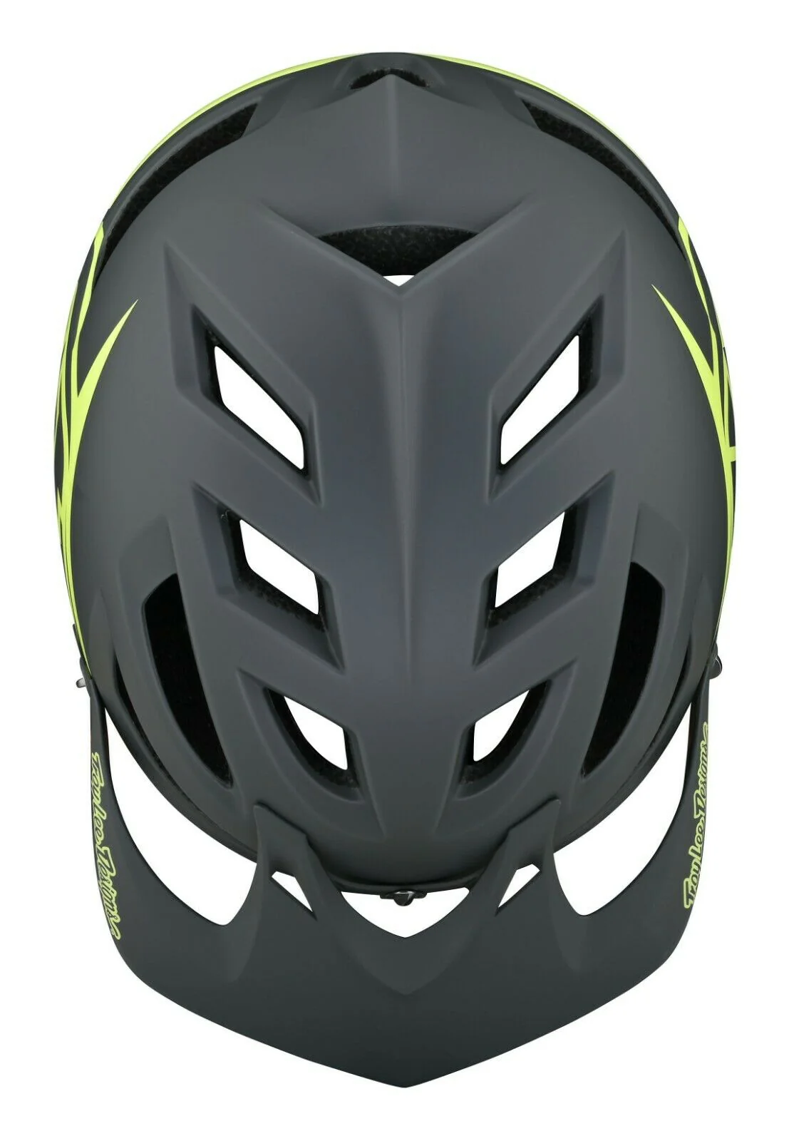 Troy Lee Designs A1 MIPS MTB Helmet - Classic - Gray-Yellow - 2022 - Image 4