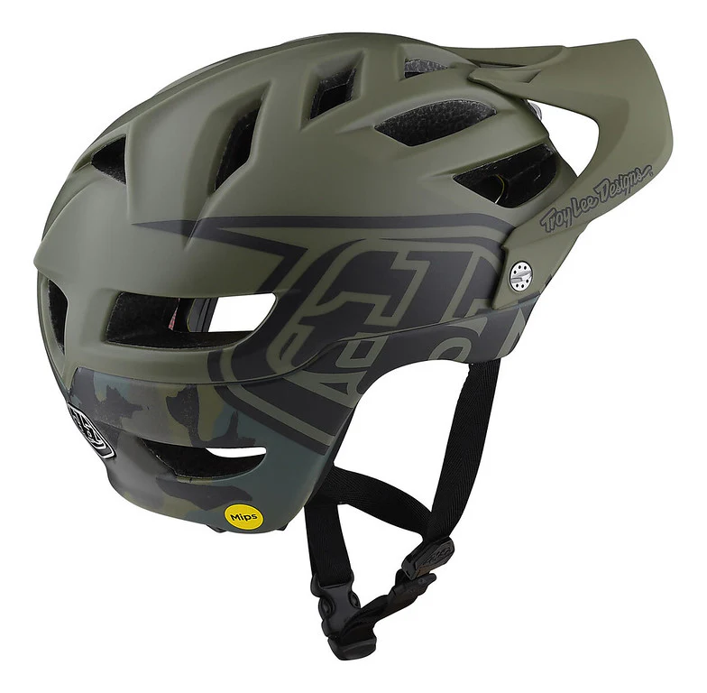 Troy Lee Designs A1 MIPS MTB Helmet - Youth - Camo - Army - 2022 - Image 3