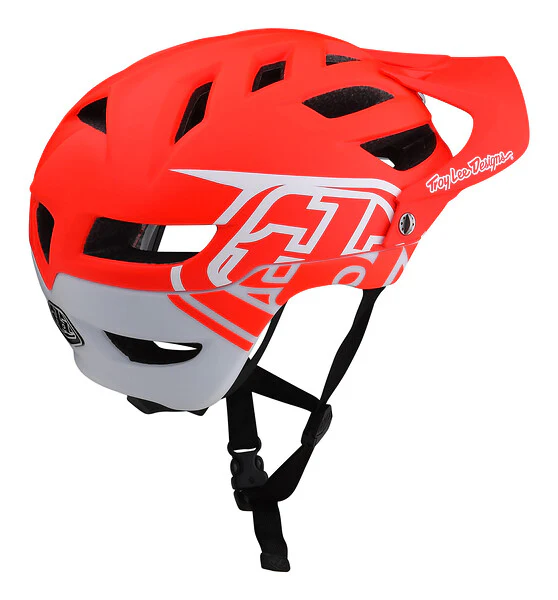 Troy Lee Designs A1 MTB Helmet - Drone - Youth - Red - 2022 - Image 3