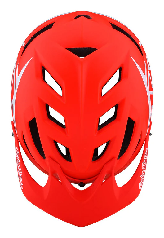 Troy Lee Designs A1 MTB Helmet - Drone - Youth - Red - 2022 - Image 4