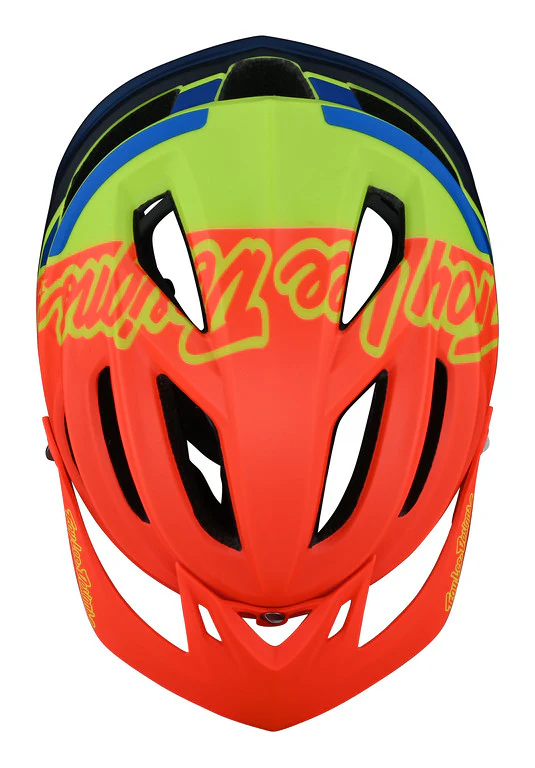 Troy Lee Designs A2 MIPS MTB Helmet - Silhouette - Orange-Yellow - Image 4