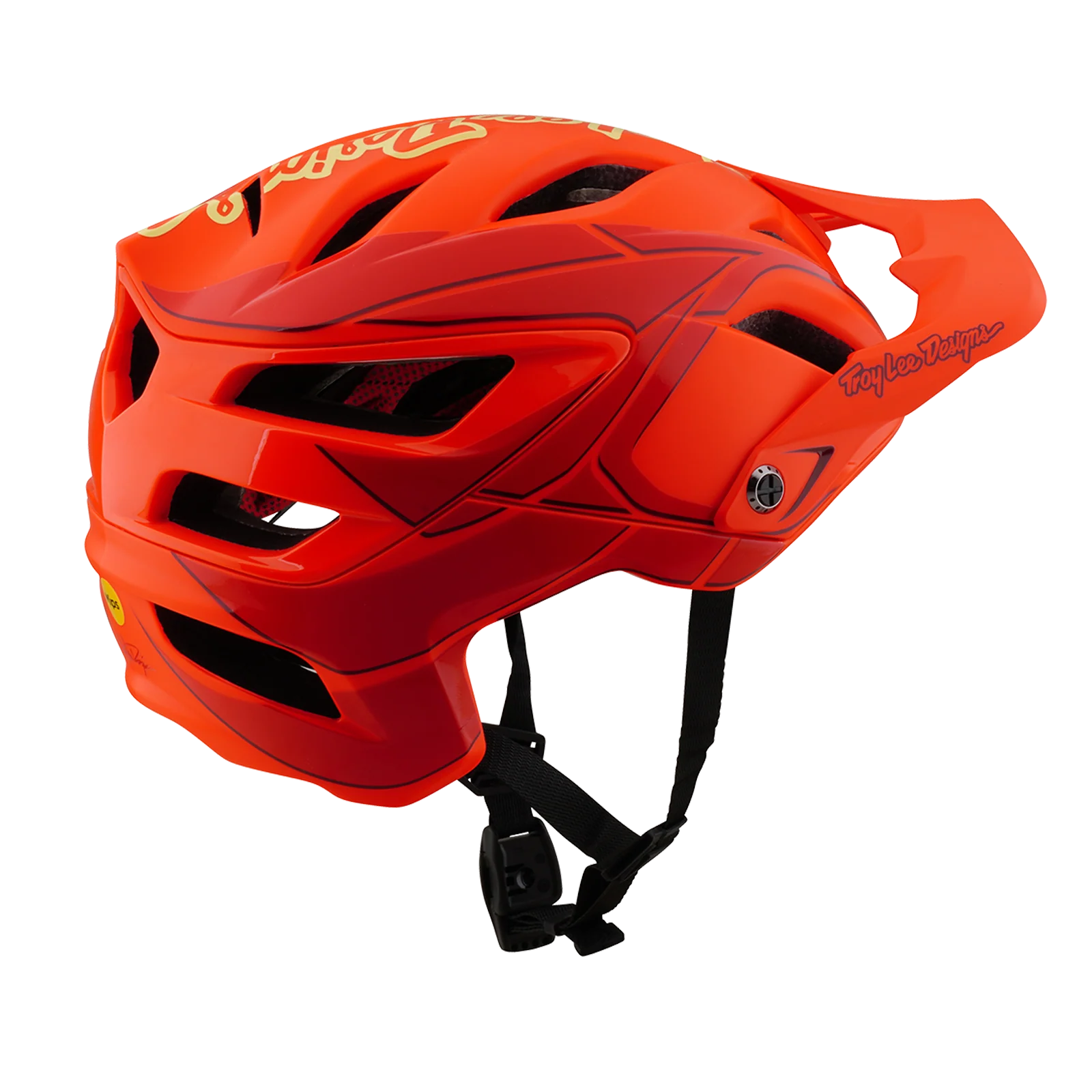 Troy Lee Designs A3 MTB Helmet - Ghostwing - Red - Image 2