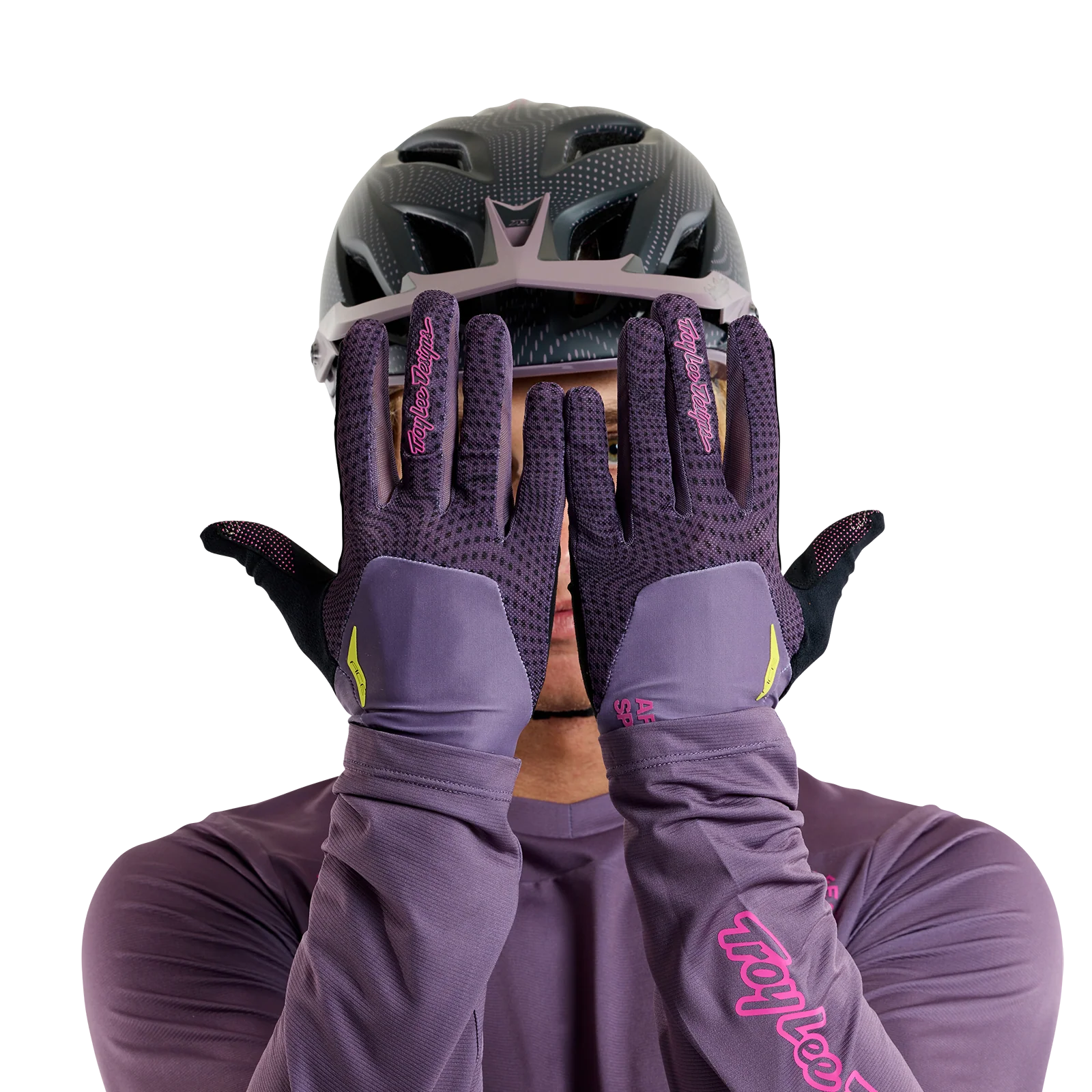 Troy Lee Designs Ace 2.0 MTB Glove - Radioscape - Deep Purple - Image 3