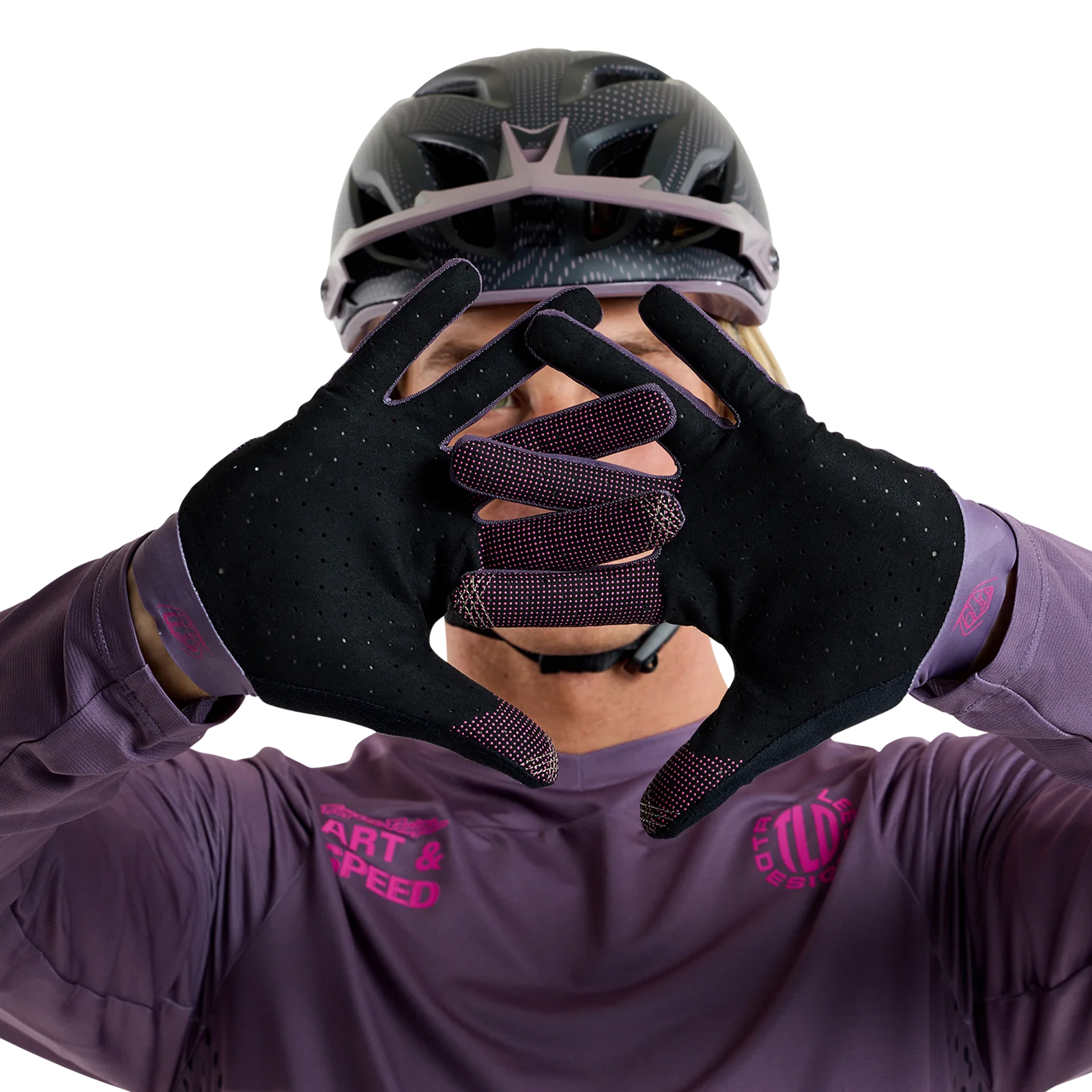 Troy Lee Designs Ace 2.0 MTB Glove - Radioscape - Deep Purple - Image 4