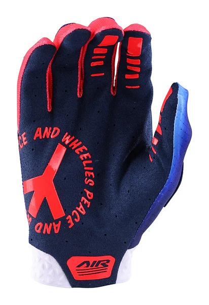 Troy Lee Designs Air MTB Glove - Lucid - White-Blue - 2023 - Image 2