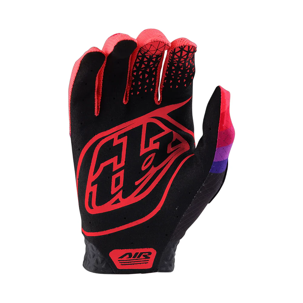 Troy Lee Designs Air MTB Glove - Reverb - Black-Glo Red - Image 2