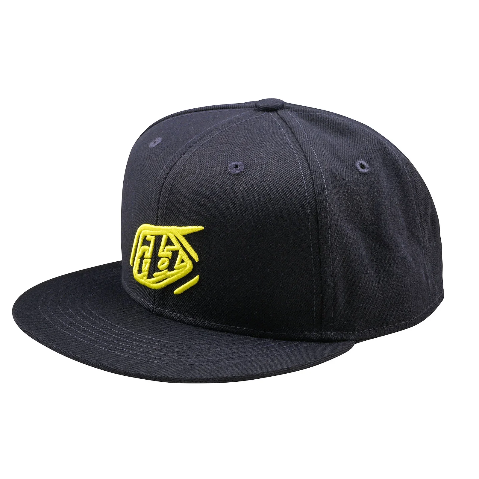 Troy Lee Designs Badge Flat Bill Snapback Hat - Navy