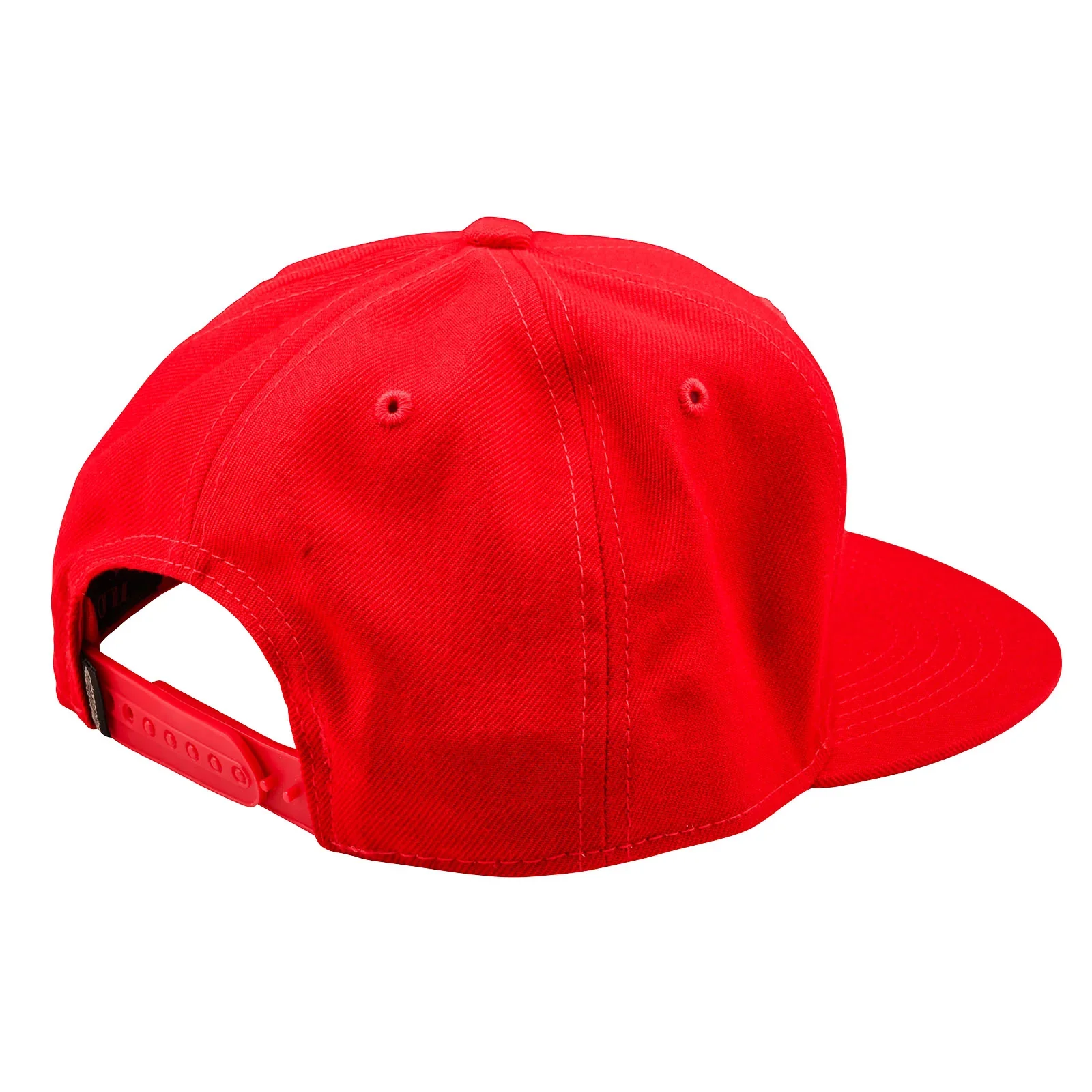 Troy Lee Designs Badge Flat Bill Snapback Hat - Team Red - Image 2