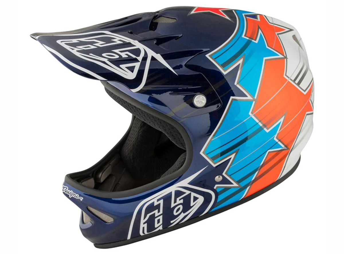 Troy Lee Designs D2 Fusion Full Face Helmet - Blue - Image 2