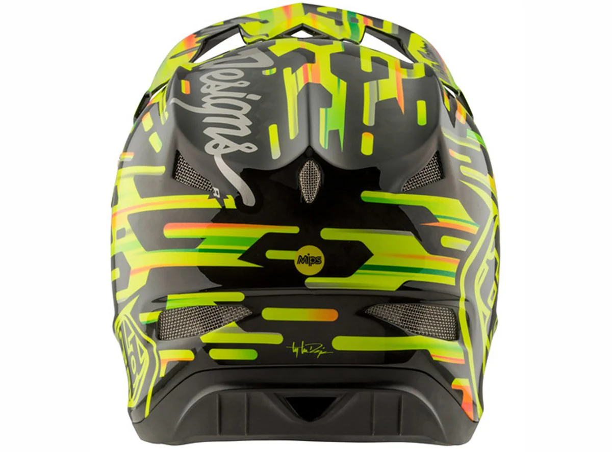 Troy Lee Designs D3 Carbon MIPS Full Face Helmet - Code Yellow - Image 2