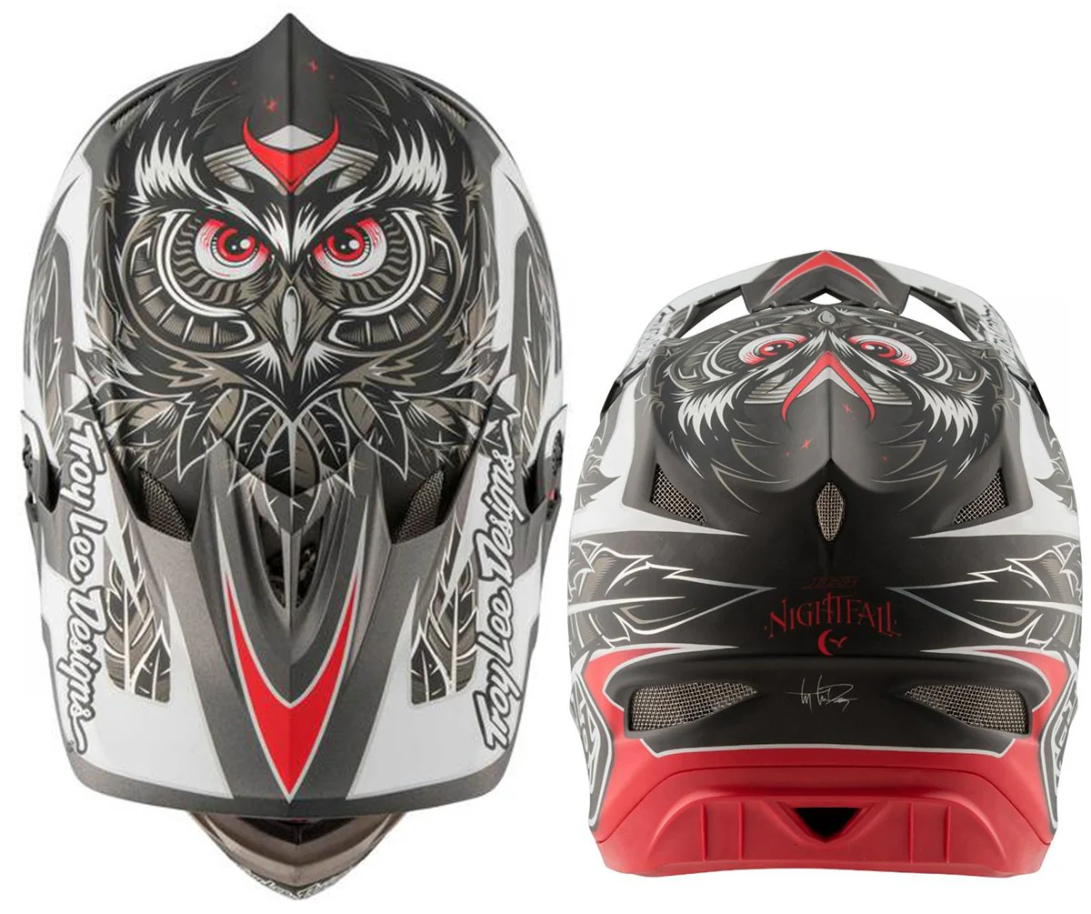 Troy Lee Designs D3 Composite Full Face Helmet - Nightfall Black - Image 2