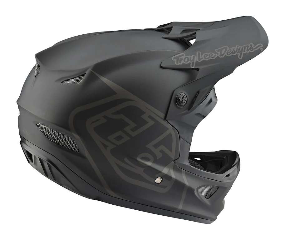 Troy Lee Designs D3 Fiberlite Full Face Helmet - Mono Black - Image 5
