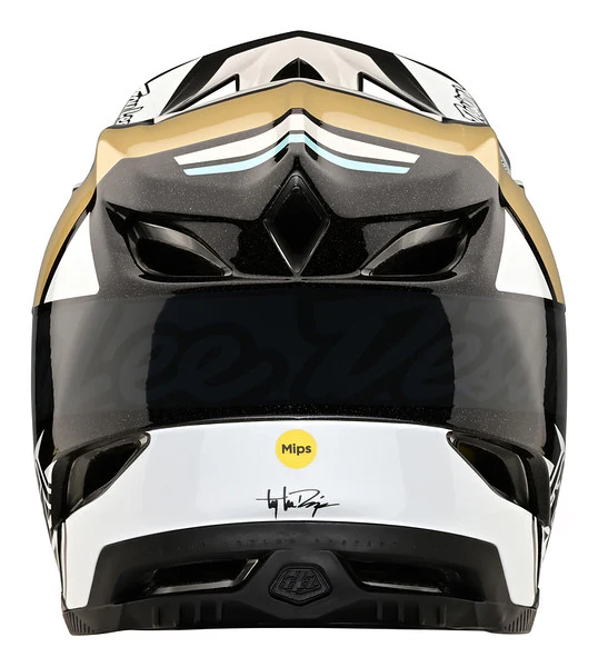 Troy Lee Designs D4 Carbon Full Face Helmet - MIPS - Team - Gold - 2023 - Image 5