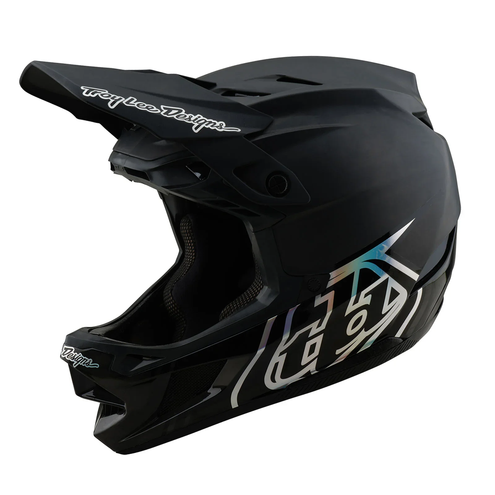 Troy Lee Designs D4 Carbon Full Face Helmet - Stealth - Black - Image 7