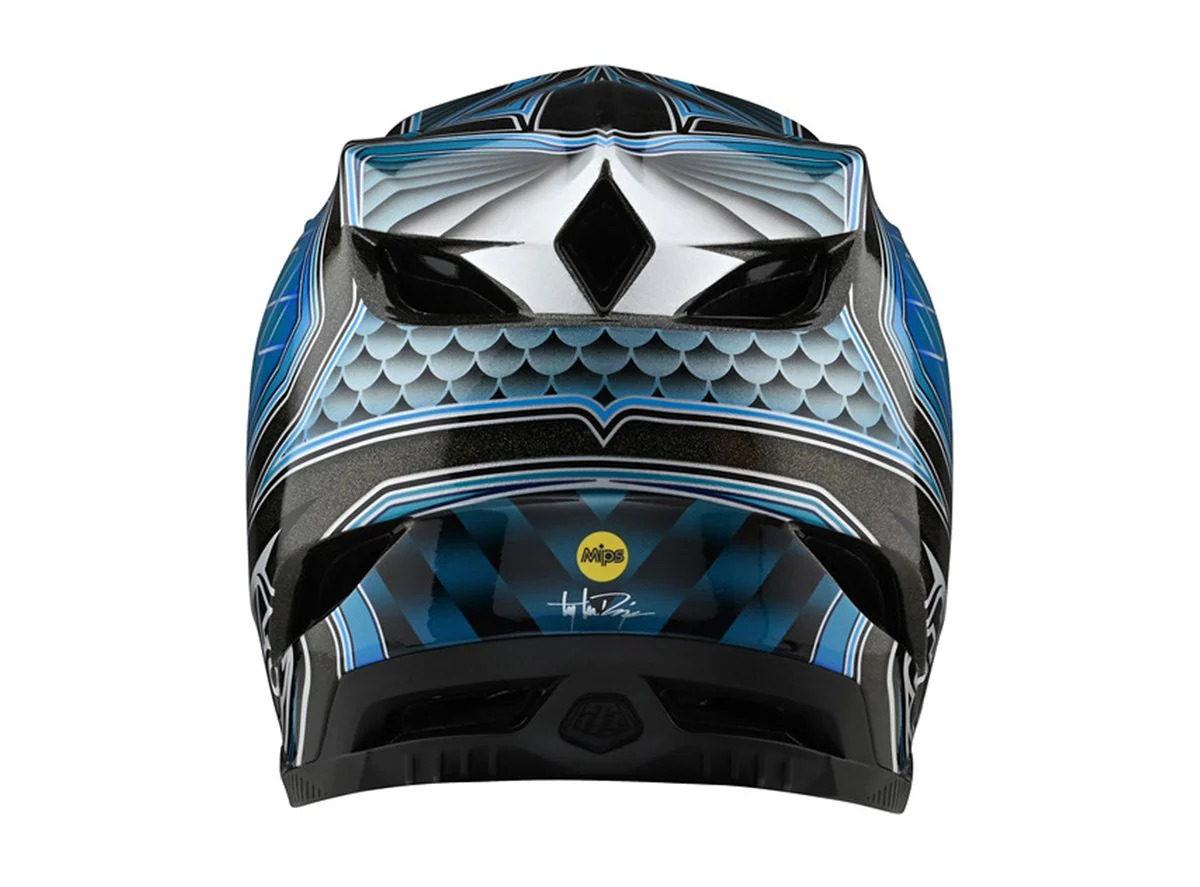 Troy Lee Designs D4 Composite MIPS Full Face Helmet - Low Rider - Teal - 2021 - Image 2