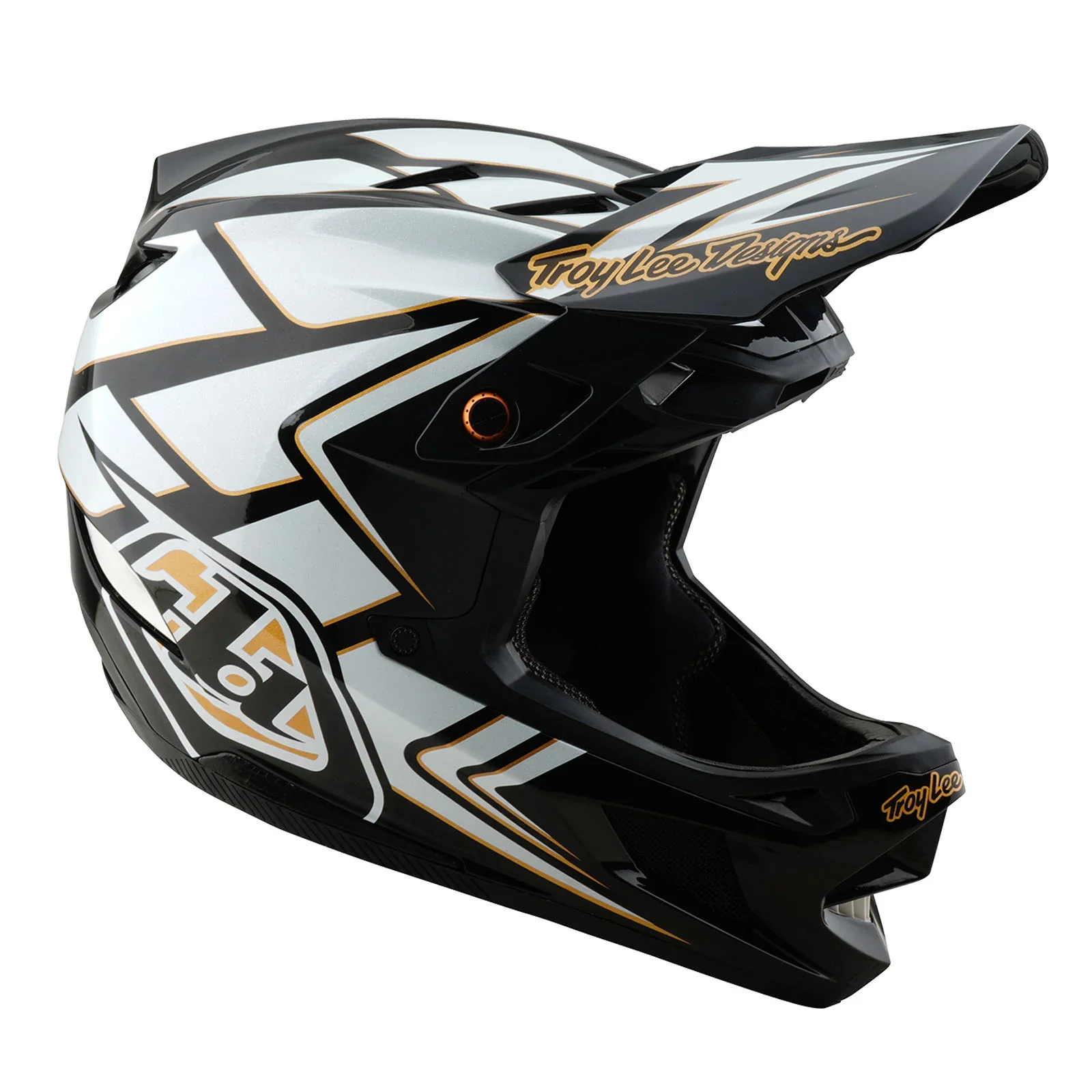 Troy Lee Designs D4 Composite Full Face Helmet - Ghostwing - White - Image 6