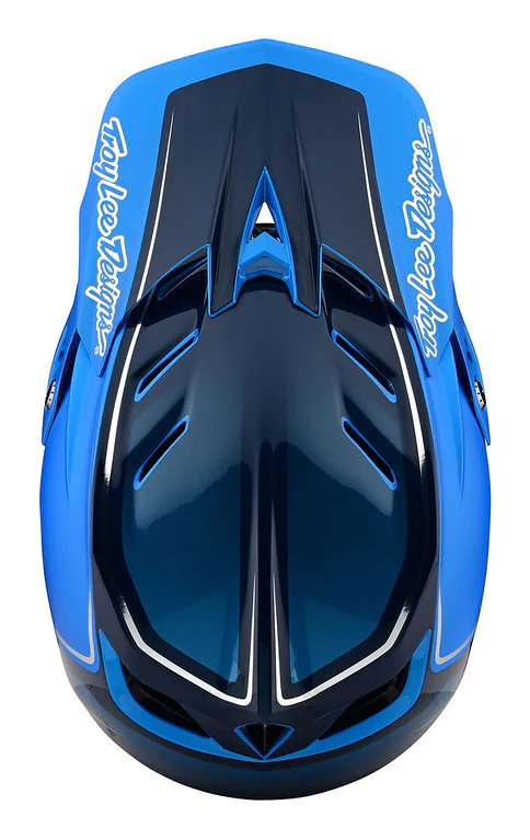 Troy Lee Designs D4 Composite Full Face Helmet - Shadow - Blue - 2022 - Image 4