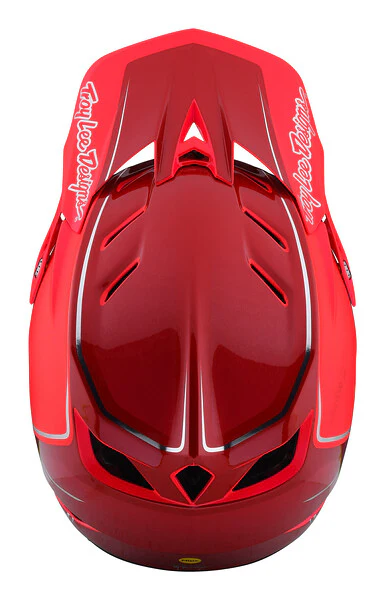 Troy Lee Designs D4 Composite Full Face Helmet - Shadow - Glo Red - 2022 - Image 4