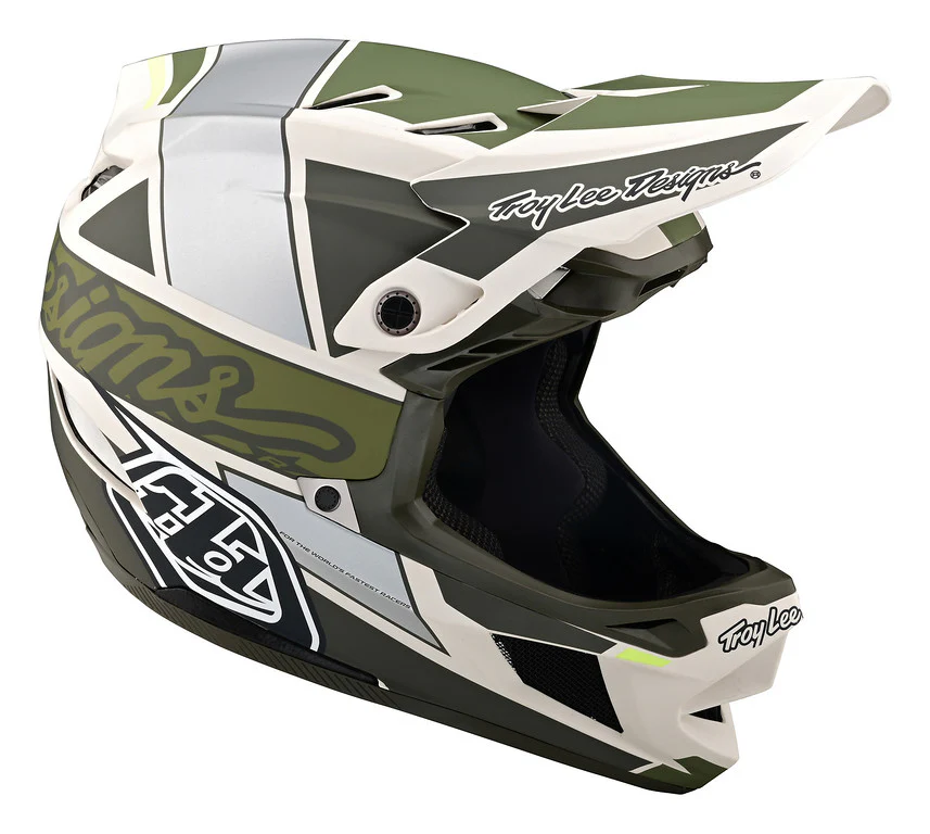 Troy Lee Designs D4 Composite Full Face Helmet - Team - Military - 2022 - Image 2