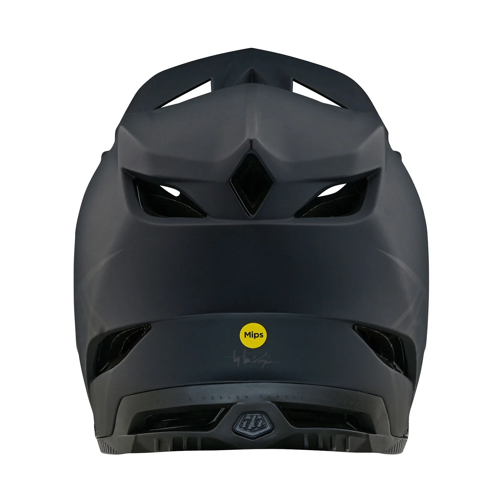 Troy Lee Designs D4 Polyacrylite Full Face Helmet with MIPS - Stealth Black - Image 4