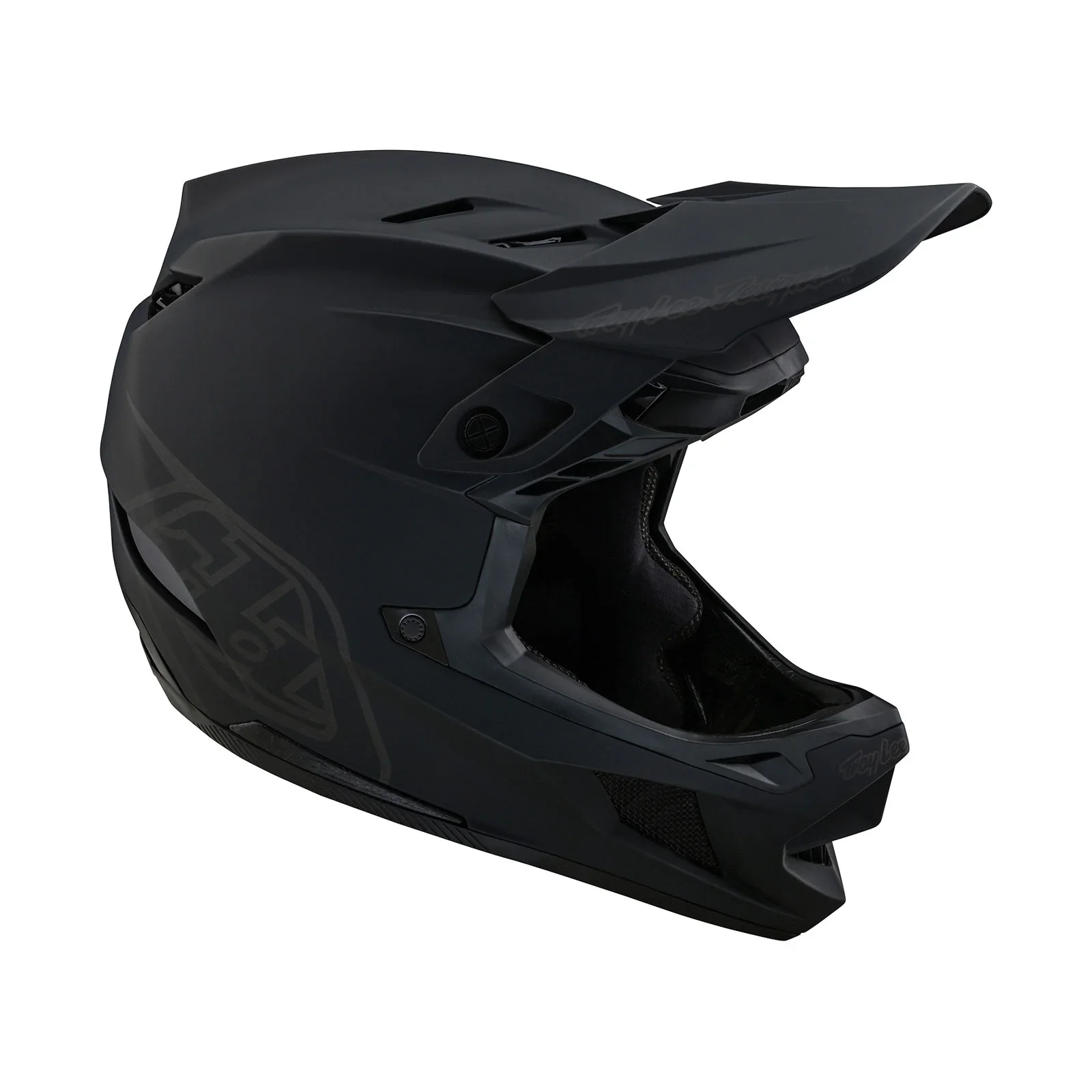 Troy Lee Designs D4 Polyacrylite Full Face Helmet with MIPS - Stealth Black - Image 7