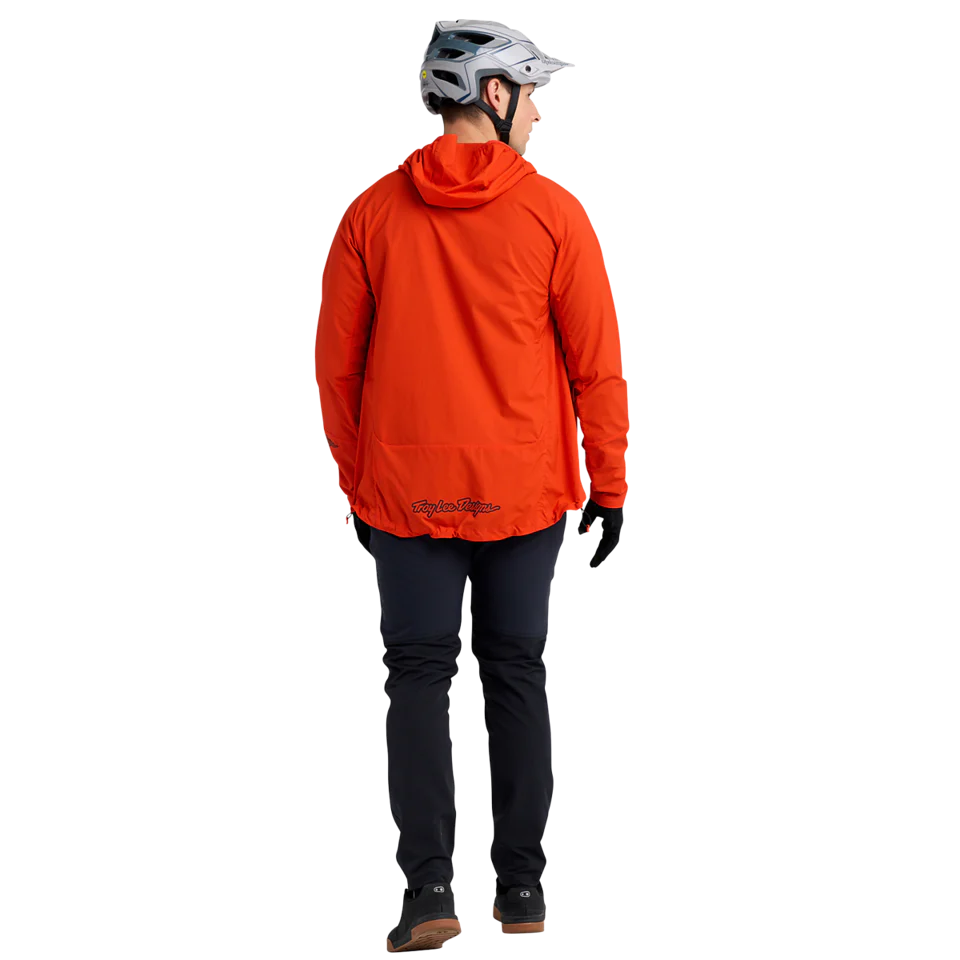 Troy Lee Designs Drift Windbreaker Jacket - Fire Orange - Image 7