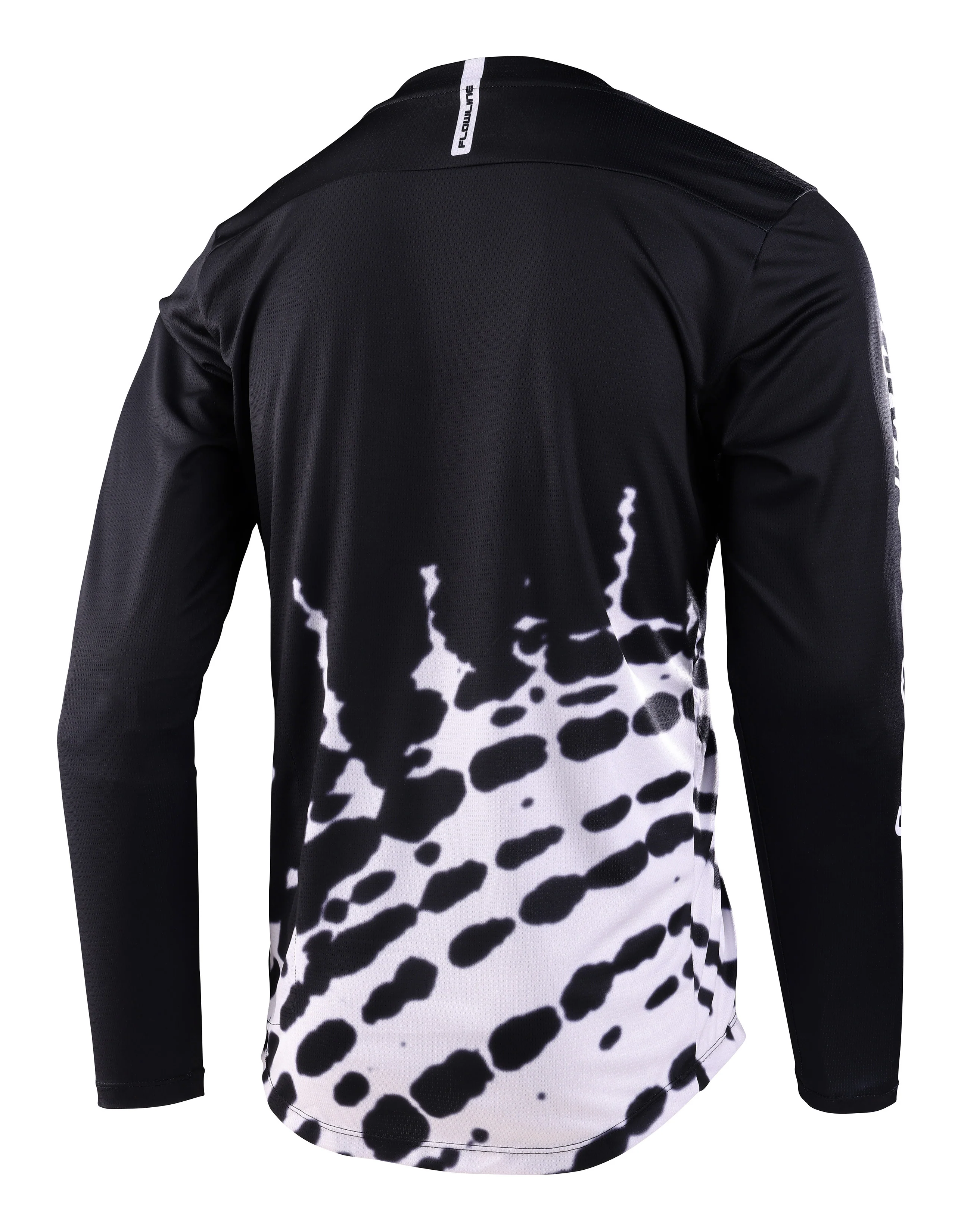 Troy Lee Designs Flowline Long Sleeve MTB Jersey - Big Spin - Black - 2023 - Image 2