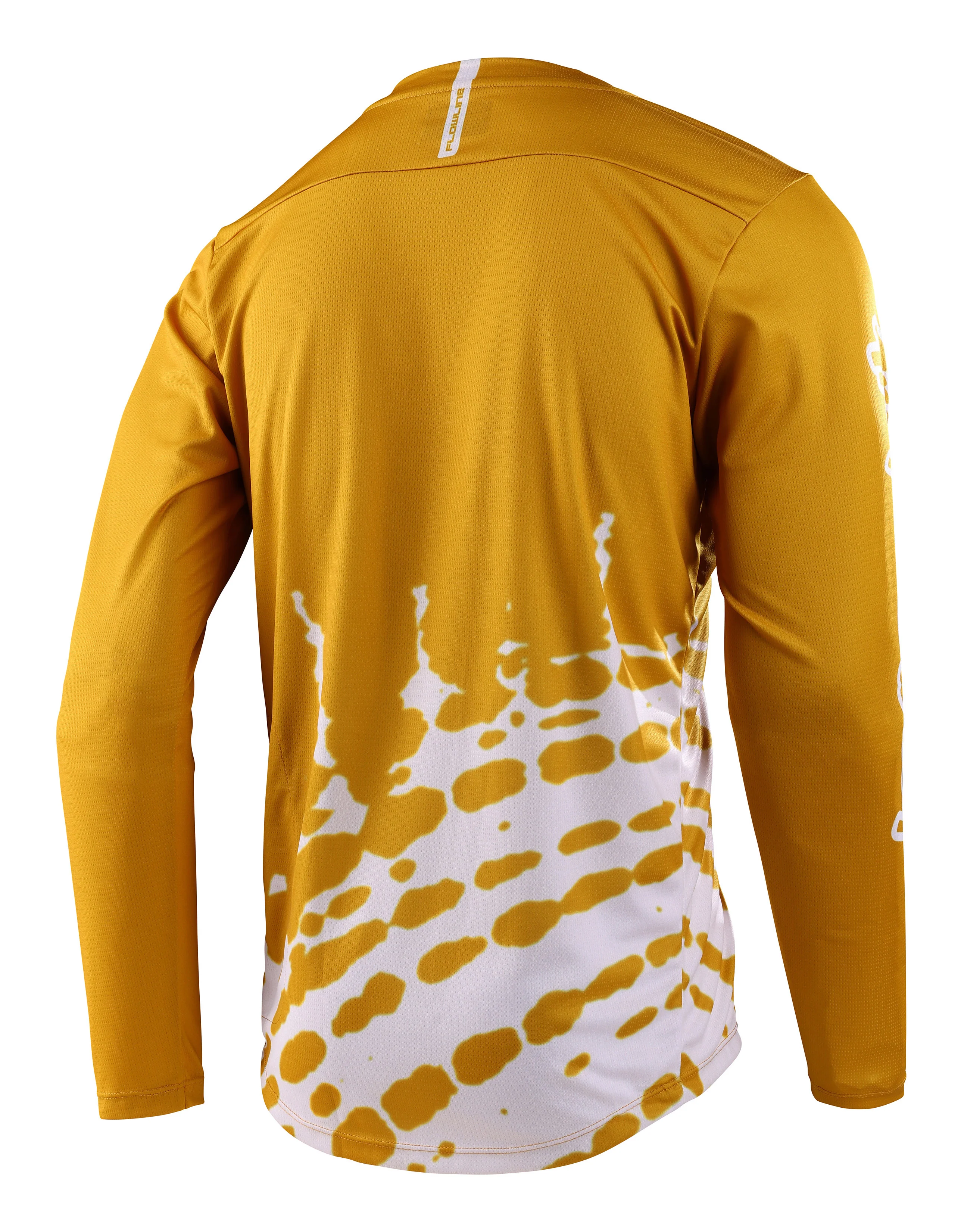 Troy Lee Designs Flowline Long Sleeve MTB Jersey - Big Spin - Gold Flake - 2023 - Image 2