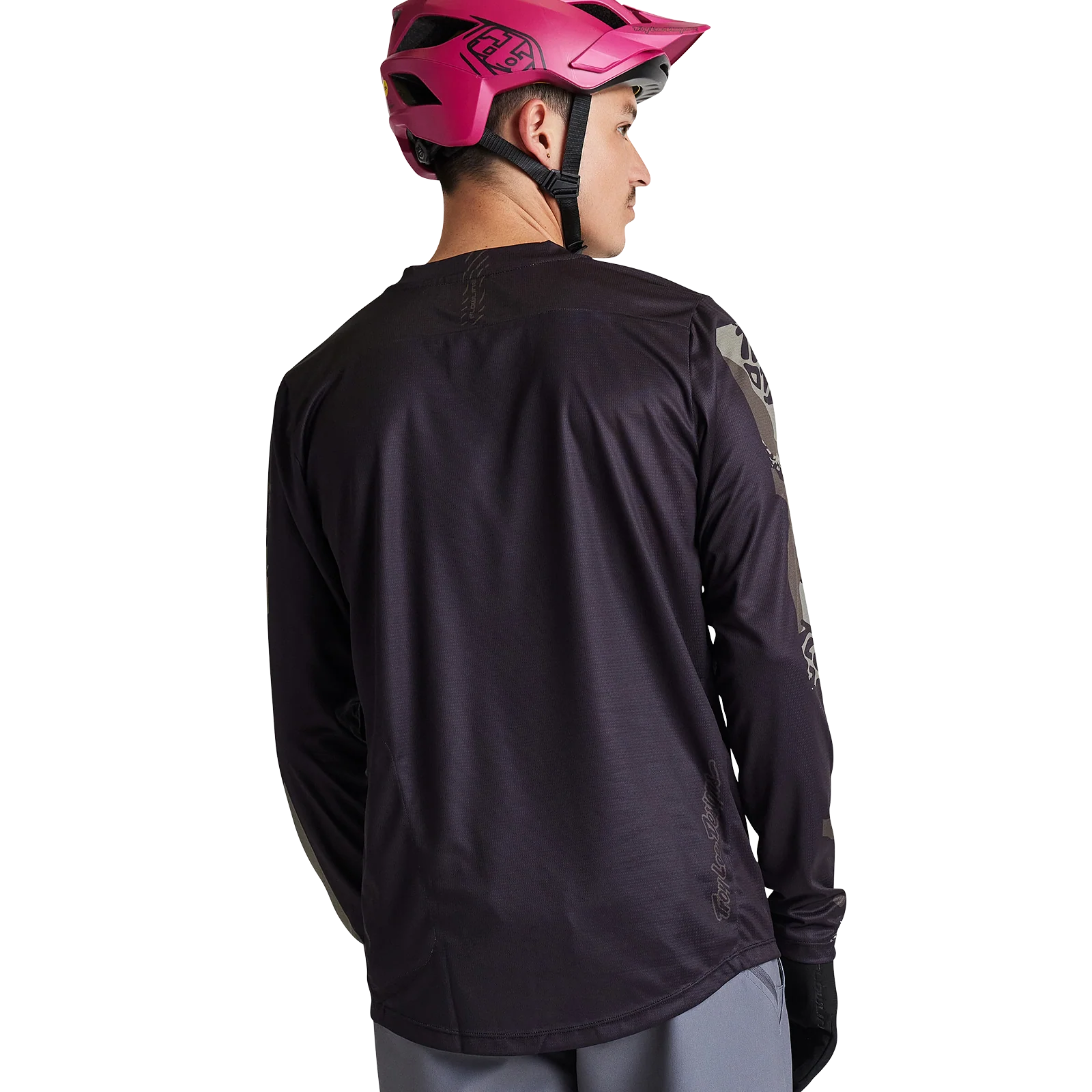 Troy Lee Designs Flowline Long Sleeve MTB Jersey - Confined - Black - Image 10