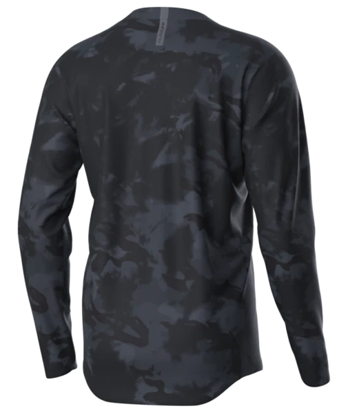 Troy Lee Designs Flowline Long Sleeve MTB Jersey - Revert - Covert Black - Image 2