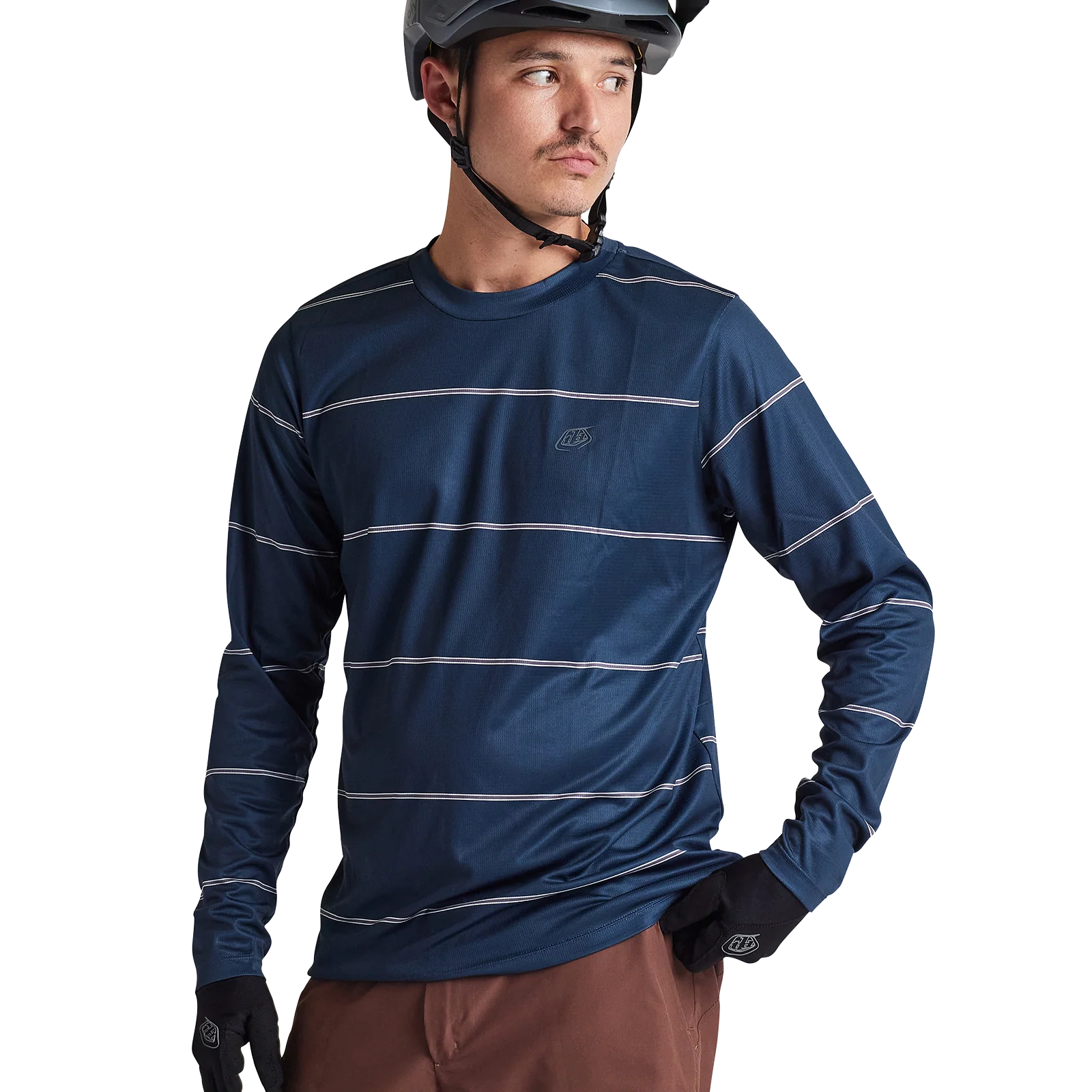 Troy Lee Designs Flowline Long Sleeve MTB Jersey - Revert - Midnight - Image 7