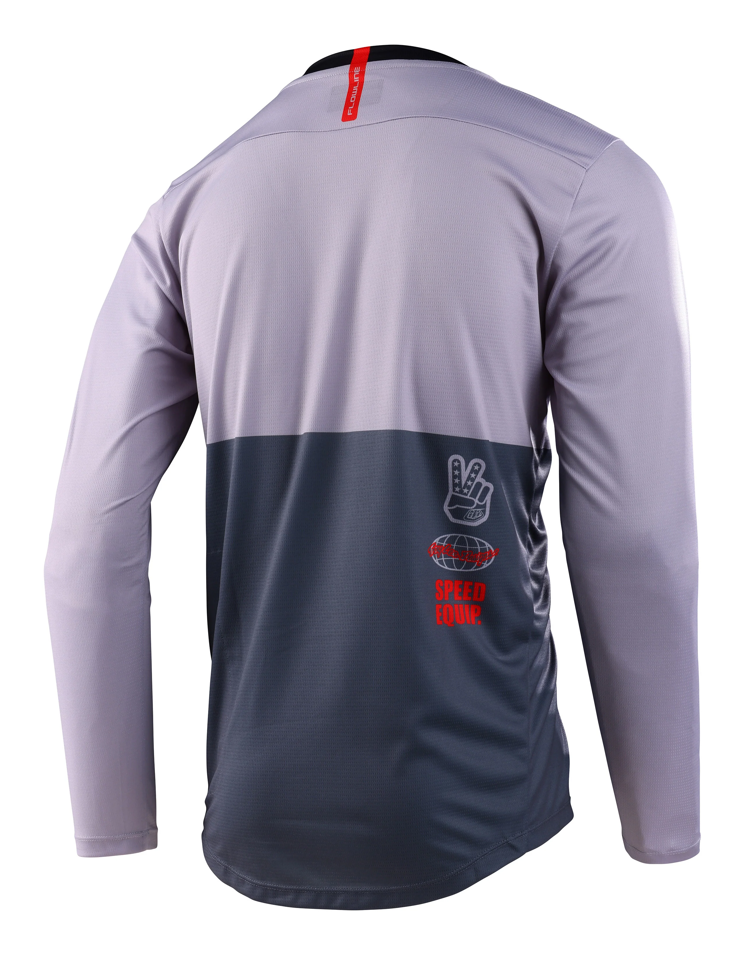 Troy Lee Designs Flowline Long Sleeve MTB Jersey - Scripter - Charcoal - 2023 - Image 2
