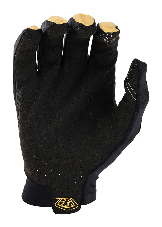 Troy Lee Designs Flowline MTB Glove - Big Spin - Black-Gold - Image 2
