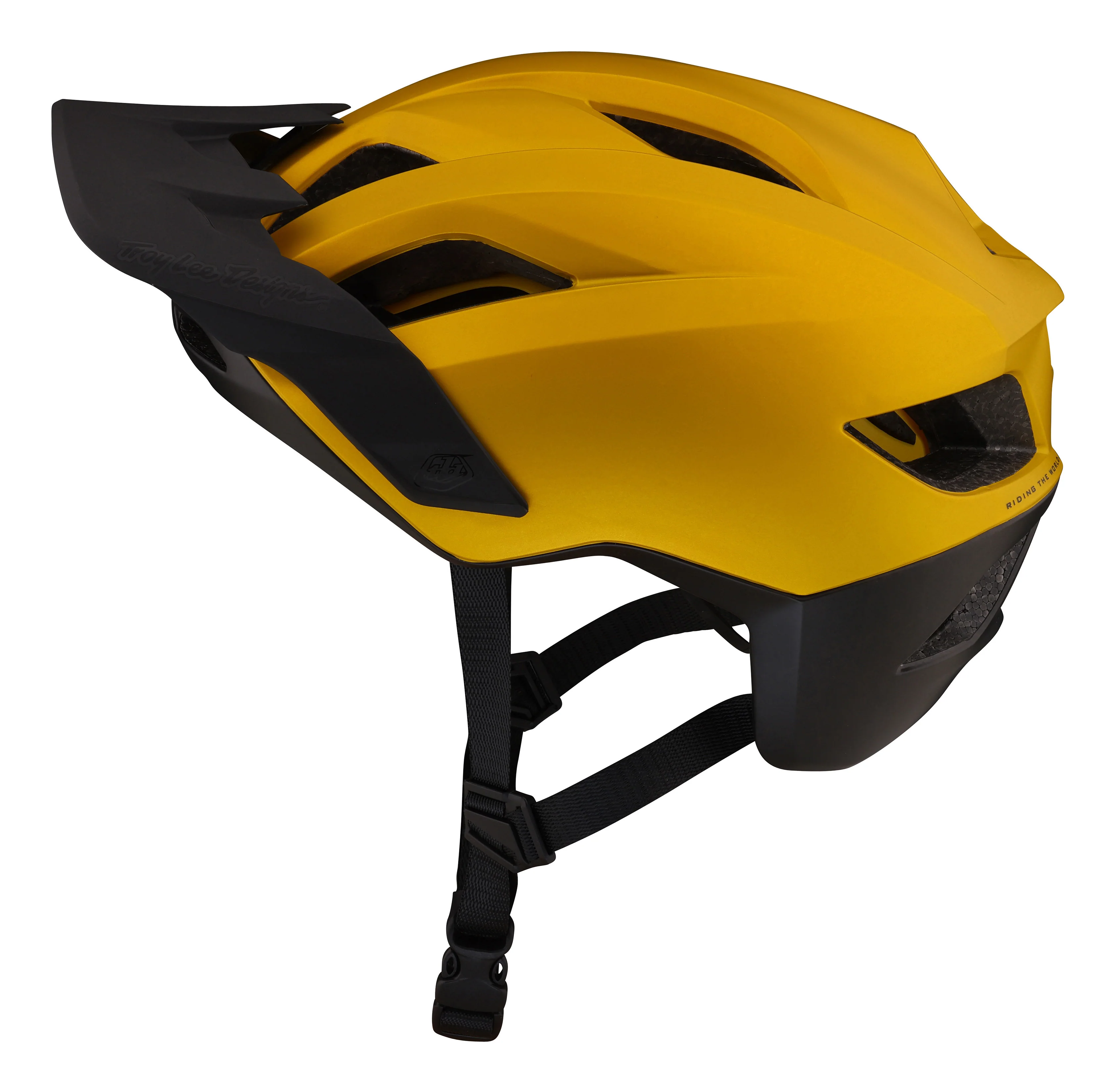 Troy Lee Designs Flowline MTB Helmet with MIPS - Orbit - Gold-Black - Image 2
